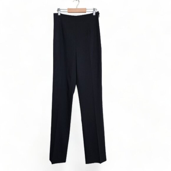 Ralph Lauren Black Label Size 10 Pants Wool Stretch‎ Trouser Flat Front Side Zip - Picture 1 of 16